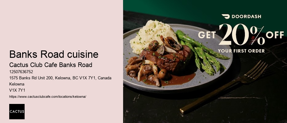 Kelowna restaurant with dessert options