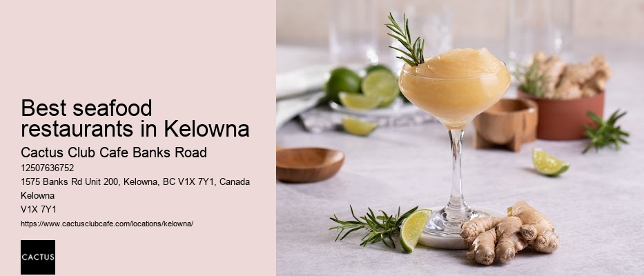 Kelowna restaurant with globally inspired dishes