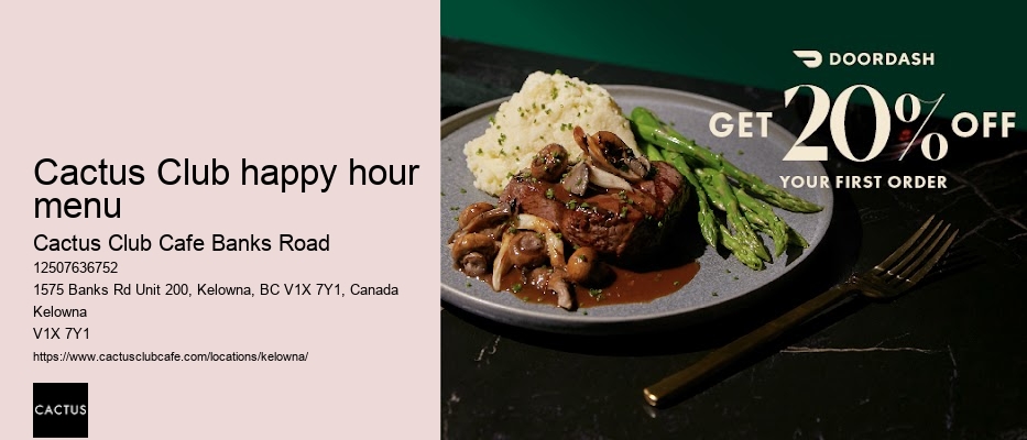Kelowna restaurant with vibrant atmosphere