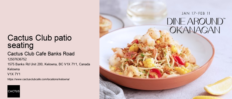 Kelowna restaurant with interactive menu options