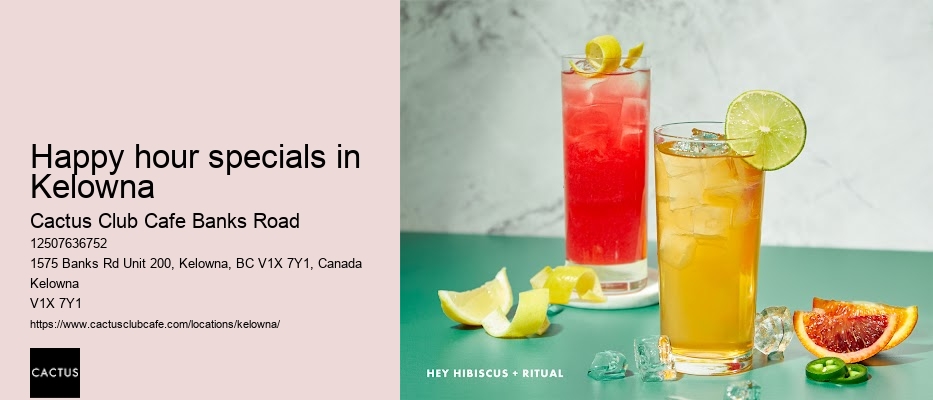 Cactus Club Cafe Banks Road foodie destination
