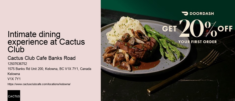 Kelowna restaurant with seasonally inspired dishes