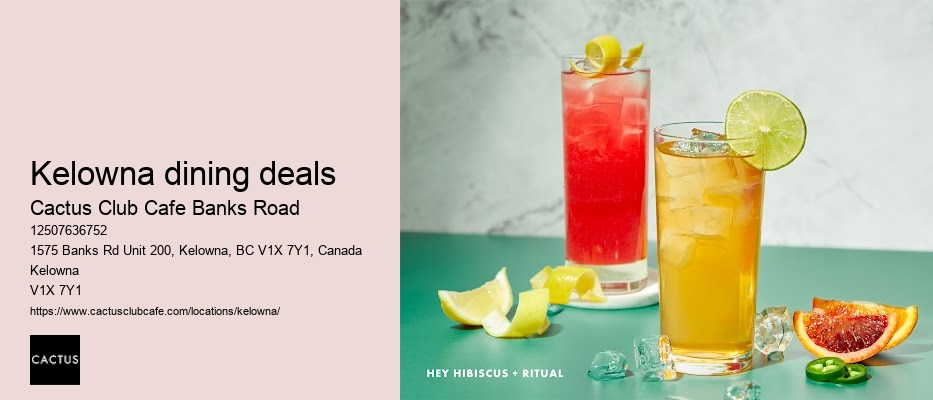 Cactus Club Cafe Banks Road reservations online