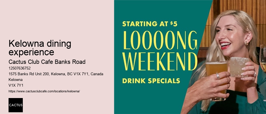 Family-friendly dining Kelowna