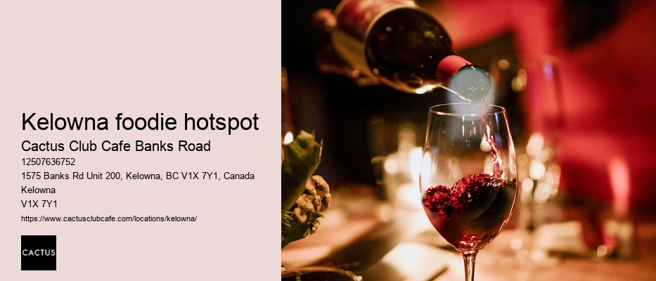 Cactus Club Cafe Banks Road wine list