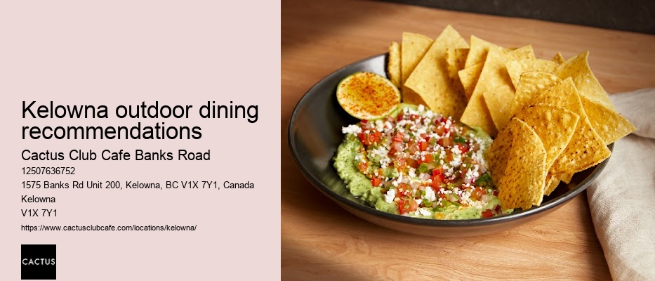 Kelowna restaurant with fusion cuisine