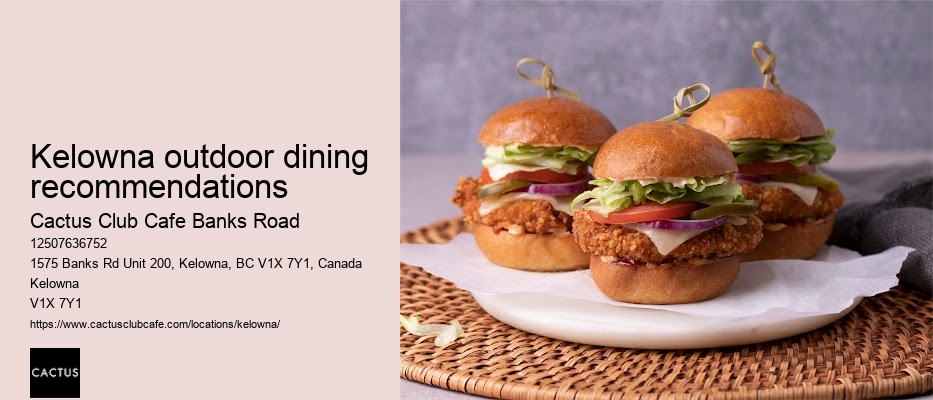 Kelowna restaurant with kids menu