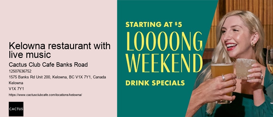 Kelowna restaurant with private parties