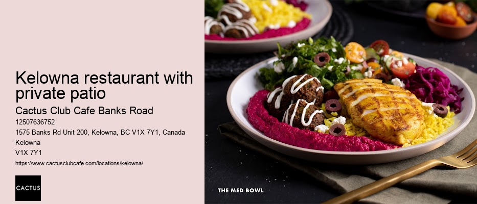 Kelowna restaurant with online ordering