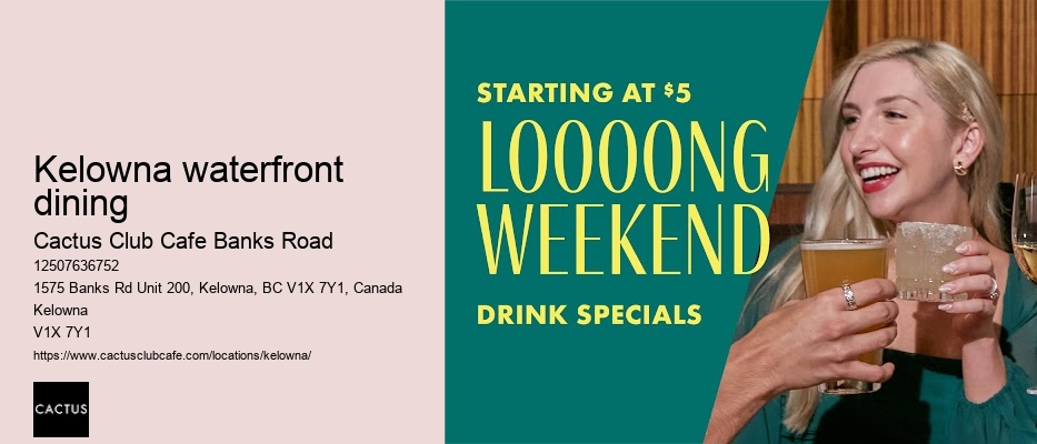 Kelowna restaurant with private parties