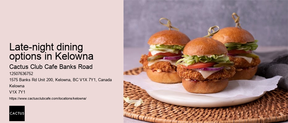 Kelowna restaurant with wine pairing options