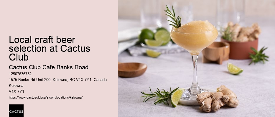 Kelowna restaurant with gluten-free options