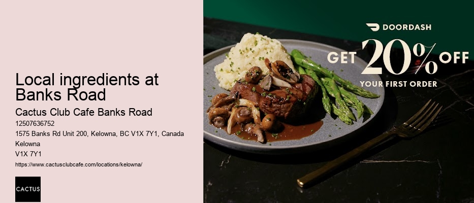 Banks Road chef's recommendations