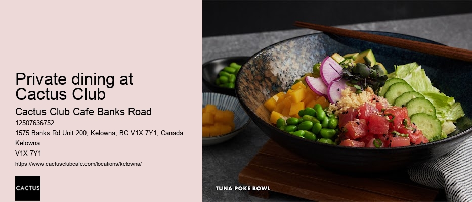 Cactus Club lunch menu