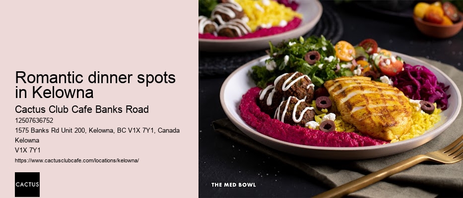 Kelowna restaurant with craft cocktails