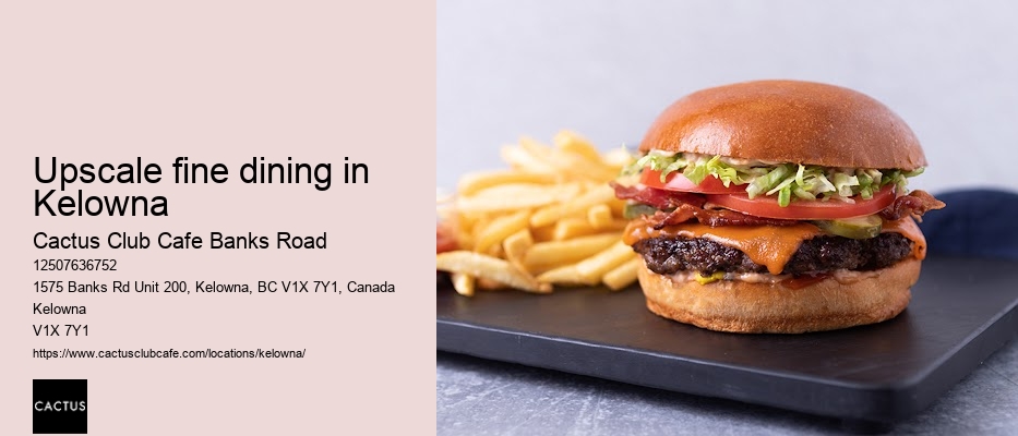 Kelowna restaurant with vegan options